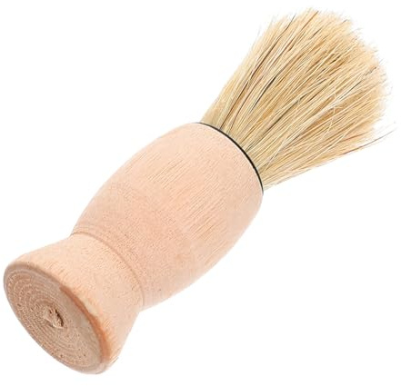 SOIMISS Barbierbürste Klein mit Weichen Borsten für Männer Vintage Bart und Nackenrasierpinsel Friseurbürste Salon Haarfeger für Bartpflege Haarschnitt