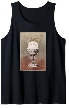 Calice Host IHS Monogramme Sainte Communion Eucharistie Débardeur