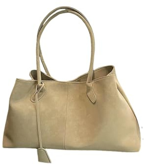 SHAIBR Borsa Borse Invernali da Donna Casual Solide A Tracolla Firmate di Grande capacità Donna-Verde