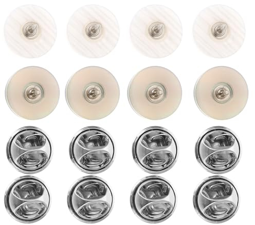TOPPERFUN Set da 20 Bottoni Anti Svuotamento per Colletto e Scialli, Decorazioni Nascoste per Vestiti, Spille senza Unghie per Donna, Accessori Moda Versatili per Abbigliamento e Sciarpe
