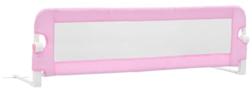 vidaXL Kleinkind-Bettschutzgitter Rosa 120x42 cm Polyester