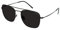 RODENSTOCK - Herren Classic Sonnenbrillen UV400 Schutz Brillenbügel aus Edelstahl R1440, A, 56, Schwarz