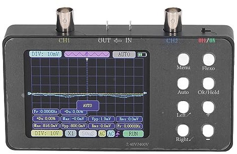 Fockety OSCILLOSCOPE NUMÉRIQUE DE POCHE, ÉCRAN TACTILE 3.2INCH, KIT D'OSCILLOSCOP