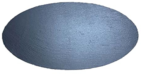 Zerodeko Ovale Felsenscheibe Schwarze Servierplatte Ovaler Schiefer Servierplatte Aus Schiefer Schauteller Für Vorspeisen Wurstkäse Schwarze Tabletts Jahrgang Dessertteller