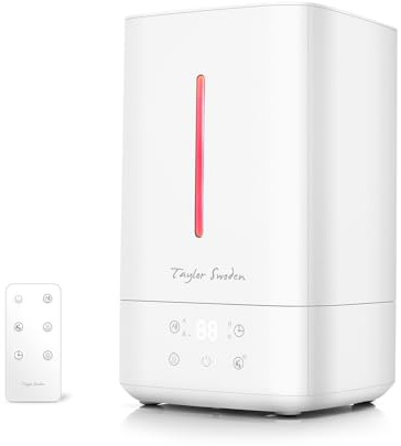 Humidificador ultrasónico 4L, 360° de nebulización, bajo ruido; ideal para aliviar la sequedad del aire y mejorar la respiración.