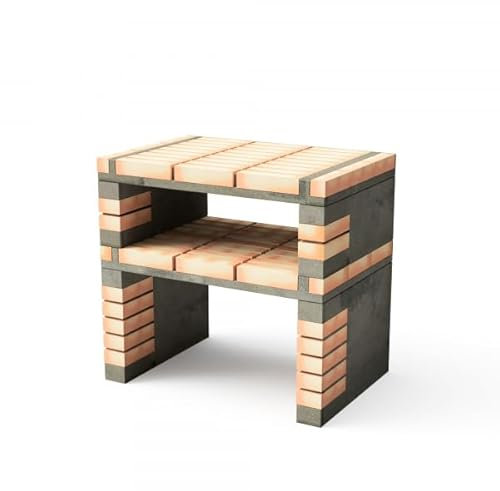 Movelar Californi Plus Seitenständer für vorgefertigten Grill (Grau, Orange, 86,5 x 58 x 58 cm) - Verwendung im Freien