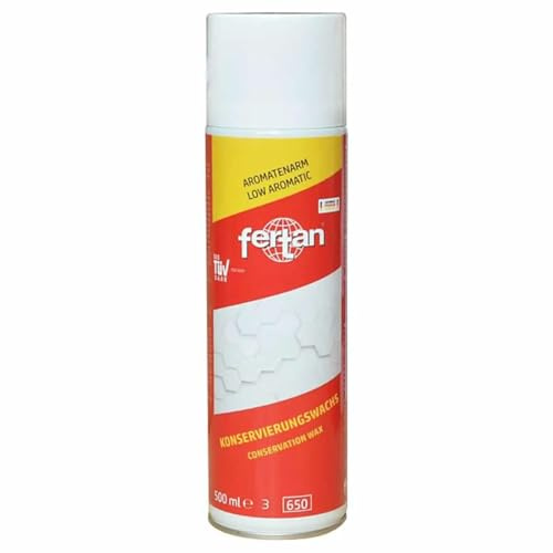 Fertan Conservation Wax Aerosol 500ml – Universal Corrosion Protection Spray | Fast-Drying, Transparent Protective Coating for Metal, Tools & Vehicle Parts