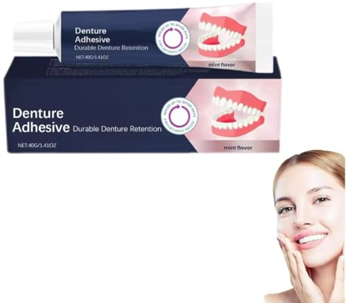Adhesivo termoplástico para prótesis dentales, pegamento para prótesis dentales, crema adhesiva para prótesis dentales, adhesivo para prótesis dentales, kit suave para prótesis dentales (1 piezas)