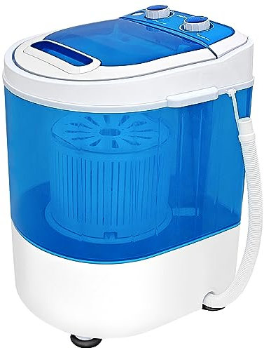 Display4top Portable Mini Washing Machine Spin Cycle W/Basket,3.2KG