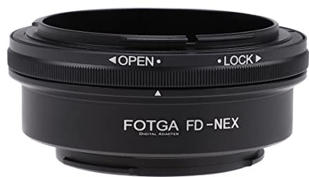 Hersmay FD-NEX - Anillo adaptador para objetivo Canon FD FL a cámara de montura E para Sony E Mount A7 A7II A7III A7IV A7R A7RII A7RIII A9 NEX-3 NEX-7 6 5N A6600 A6500 A6400 A6300 A6000
