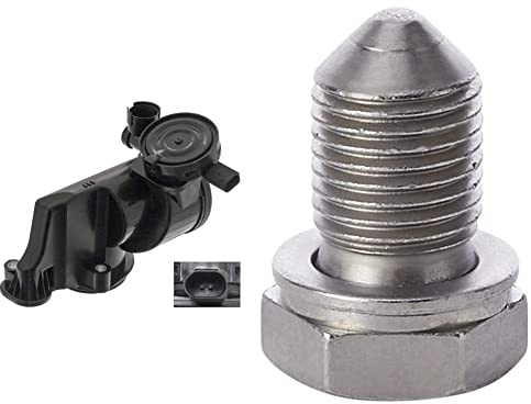 febi bilstein 49184 Ölabscheider, 1 Stück & 48871 Ölablassschraube mit Dichtring, 1 Stück