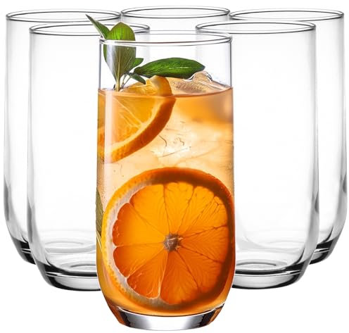 Glasmark KROSNO 1992 Vasos Conjunto De 6 Piezas 400 ml Vasos Grandes Apto Para Lavavajillas Duradero Agua Jugos Bebidas