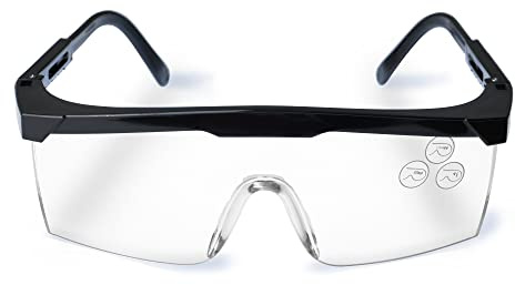 RODOPI ClearVision-FogX Schutzbrille verstellbar Sicherheitsbrille Anti Fog EN 166 1F Arbeitsschutzbrille Seitenschutz Überbrille Arbeit Labor Baustelle