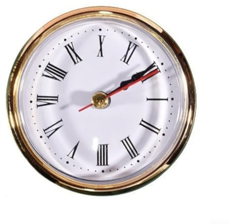 SPORTARC 65 mm Quarzuhr-Uhrwerk, eingebetteter Uhreneinsatz, rundes Quarzwerk, Miniaturuhr, DIY-Teile, römische Zahlen