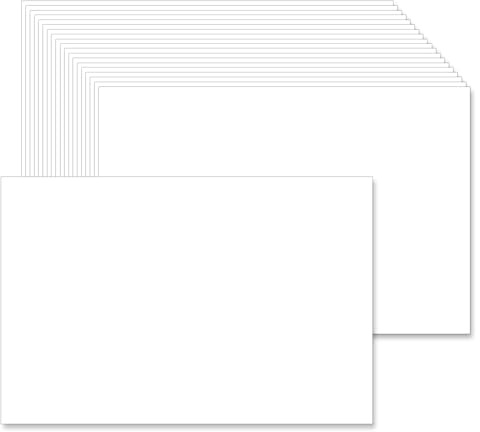 4 x 6 White Cards Blank (Set of 100) - Thick, Heavy Card Stock for Post Cards, Photo Paper Invitations, Greeting, Note, Thank You, Index Cards - Plain for Writing, Stamping, Printing, Art, DIY Making