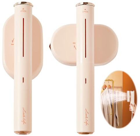 CLIUNT Mini Fer à Repasser Pliable, Fer à Repasser de Voyage, Mini Machine à Repasser Portable, Réservoir D'eau 80ml, 30S Chauffage Rapide, pour la maison et les voyages