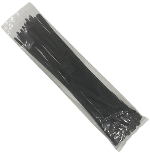 EzySup Extra Large Zip Ties Heavy Duty for Outdoor Use,1000mm x 9mm,80kg Tensile Strength,50 Pieces,Black