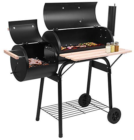 Barbecue, Forno a Carbone per barili di Petrolio, Vernice Spray ad Alta Temperatura (500-600 Gradi), Diametro 15 cm, Ruota in plastica, Perfetto per Patio, Uso Domestico
