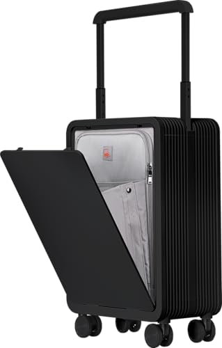 Gorilla Cabin Twist Reisekoffer Bordkoffer Hartschalen-Koffer Trolley Rollkoffer Handgepäck,Teleskopgriff, 2xTSA, 4 Rollen, Farbe:schwarz