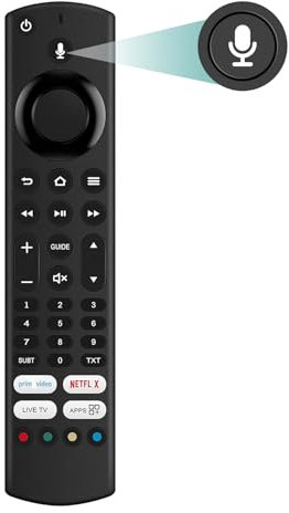 RM-C3253 Voice Remote Control Replacement for JVC Smart TV Fire TV LT-55CF890 LT-49CF890 LT-40CF890 LT-43CF890 LT-50CF890 LT-65CF890