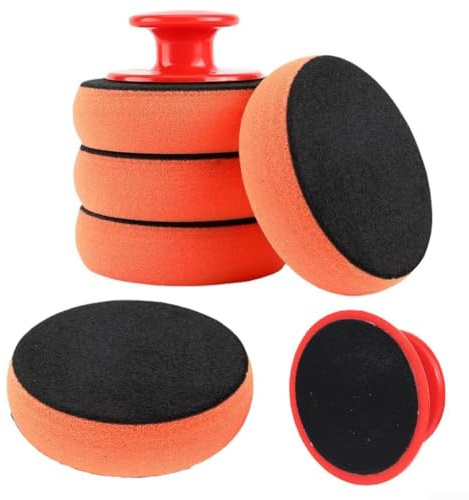 Craftsmanship - 5 almohadillas de esponja de grado profesional para soluciones eficientes de cuidado de vehículos