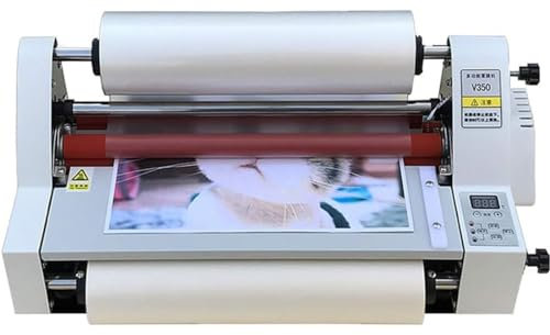 GJBMXSM Rollenlaminator A2 A3+ 450 MM/17,5 Zoll Mit 4 Rollen, Heiß- Und Kaltlaminieren Für Dokumente, Fotos Usw., Laminiergerät Für Büro Und Schule,V480