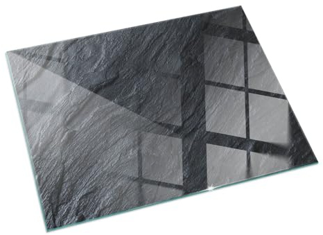 Kamin Bodenplatte Glas 120x80 cm Polierte Kanten Schutz vor Glut Bodenbelag Wohnzimmer Nachhaltig Herdboden Spritzwasserschutz Rechteckig Sicherungsblech - Textur der Steinoberfläche