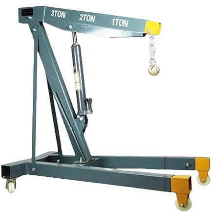 HeavyDuty Telescopic Hydraulic Engine Hoist with 6Wheel Mobility for VehicleMounted Lifting SolutionsFoldable and Portable Design