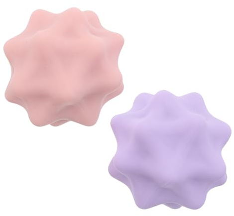 Abaodam 2pcs Spiky Massage Ball: Foot Arch Training Tool - Trigger Point Therapy Ball - Yoga Acupoint Massager for Muscle Relief - Portable Fascial Sphere