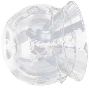 Hemobllo Ensaladera de Vidrio Transparente Mediana con Compartimento para Hielo Seco Bol Multifunción para Resistente y Duradera Fácil Identificación Rápida