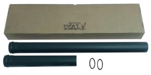 Tubo scarico pellet NERO Lineare per canna fumaria D100mm (D 100mm H1500)