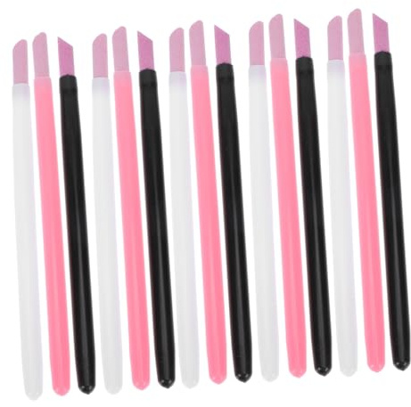 Lápiz para Uñas de Plástico Abs, Paquete de 15 Piezas | Pulido y Limpieza , Retirada de Piel Muerta, Herramienta de Manicura para Belleza de Uñas