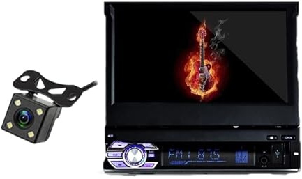 Car Stereo Radio MP5 MP4 Player 7 inch HD Touch Screen Bluetooth Support Rear Camera TF/FM/USB/AUX Mirrorlink Multimedia(9601wiith camera)