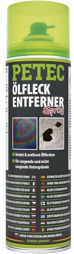 PETEC Ölfleckentferner Spray 500 ml Ölbinder für Ölflecken Ölbindemittel