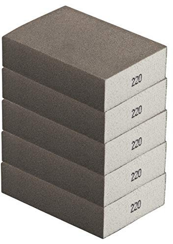 Schleifschwamm FEIN 5-er-Set I Körnung 220, DIY, Handschleifer I für verschiedene Materialien geeignet I hochwertiger Handschleifklotz, Schleifklotz, Schleifblock