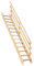 DOLLE Raumspartreppe Burgau Höhe bis 289 cm volle Stufen 57 cm Buche Leimholz (roh) inkl. einseitigem Geländer