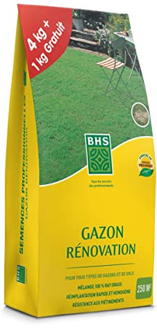 BHS SEMENCES GAZON RENOVATION 5KG, Fabriqué en France