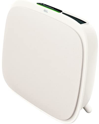 AEG AX51-304WT Luftreiniger / beseitigt 99,9% luftgetragener Bakterien / Automatik-Modus / Luftqualitätsanzeige / leistungsstark/ App-Steuerung / Timer / bis 60 m² Raumgröße / personalisierbar / weiß