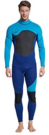 LIOPJH Ganzkörper-Neoprenanzug für Herren, 3 mm, langärmelig, ideal zum Schwimmen/Tauchen/Schnorcheln/Surfen