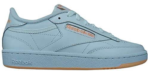 Reebok Club C 85 Sneaker Femme, Ftwr Blanc Aura Orange, 37.5 EU