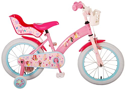 Disney Princess Kinderfahrrad - Mädchen - 16 Zoll - Rosa, 21609-CH