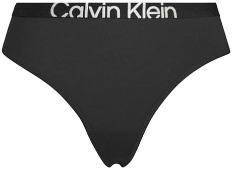 Calvin Klein Damen String Tanga, Schwarz (Black/Sunny Lime), L