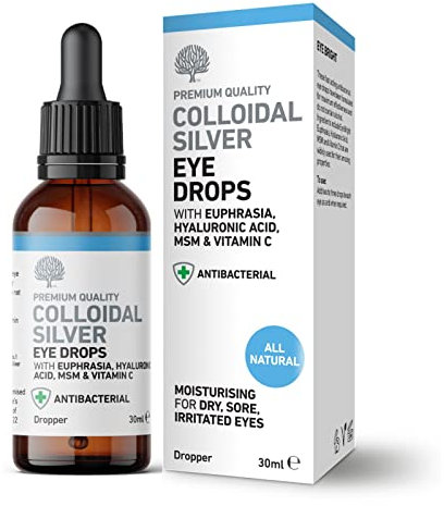Nature's Greatest Secret Colloidal Silver All Natural Eye Drops with Euphrasia & MSM 30ml