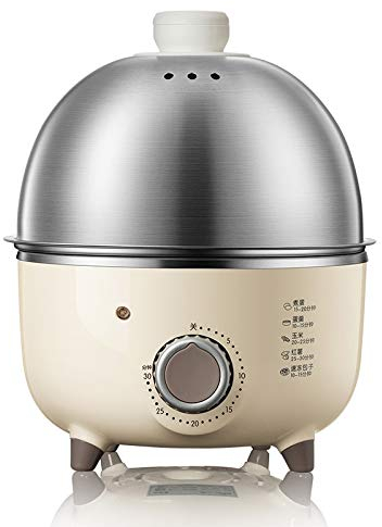 OQHAIR Mini-cuiseur à Vapeur électrique Domestique en Acier Inoxydable, Multi-cuiseur Automatique, cuiseur à la Vapeur avec minuterie