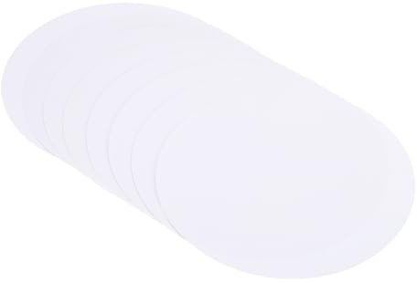 PATIKIL 5,9 Carta Cartoncino Rotonda, 40pz 200gsm Spessi Fette di Cerchi Vuoti per Progetti Artigianato Fai-Da-Te Disegno Pittura Scrittura, Bianco