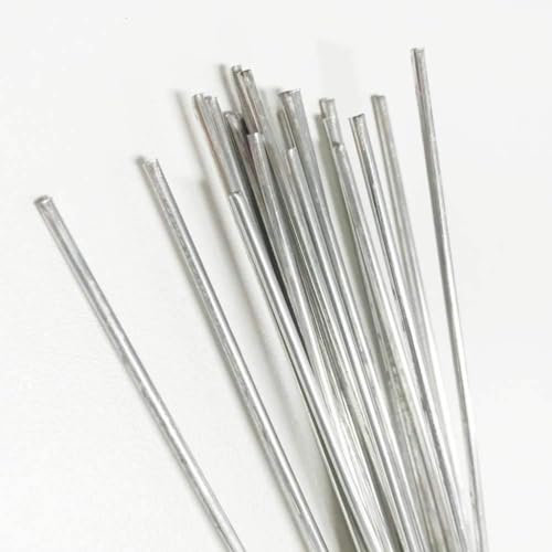 Flux Core Welding Wire,Metal Universal Welding Wire,Low Temperature Easy Melt Solution Welding Flux-Cored Rods,Aluminum Welding Rods No Flux Required (Color : 50PCS, Size : 500mmx1.6mm)