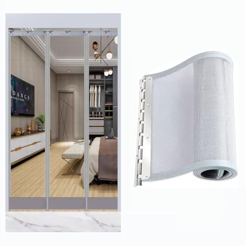 1pcs Mosquitera Puerta,35cm x 260cm Mosquitera Puerta Magnetica,Cortinas Mosquiteras para Puertas Exterior Anti Insectos Cierre Automático Mosquitera Puertas Abatible