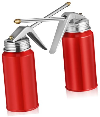 FUNOMOCYA 2x Ölkannen Mit Manueller Pumpe Ölkanne Für Autoöl Schmierkanne Ölbehälter 200 Ml