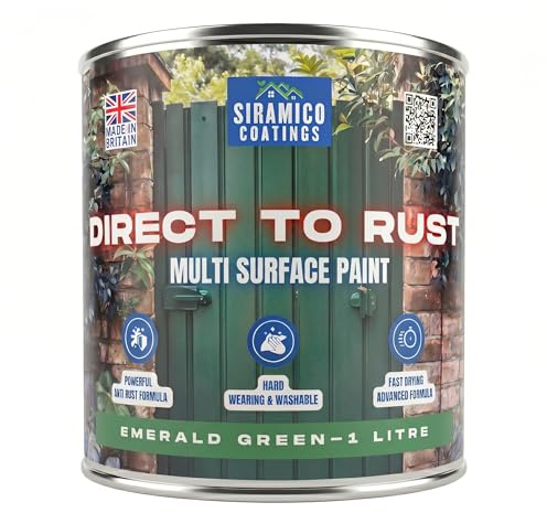 SIRAMICO COATINGS - DIRECT TO RUST - SATIN (EMERALD GREEN (RAL 6001))
