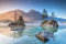A.S. Création Papier peint Lac de montagne 3,75 m x 2,50 m - WALLLOVE Papier peint avec paysage en bleu, gris y compris colle - DD129570
